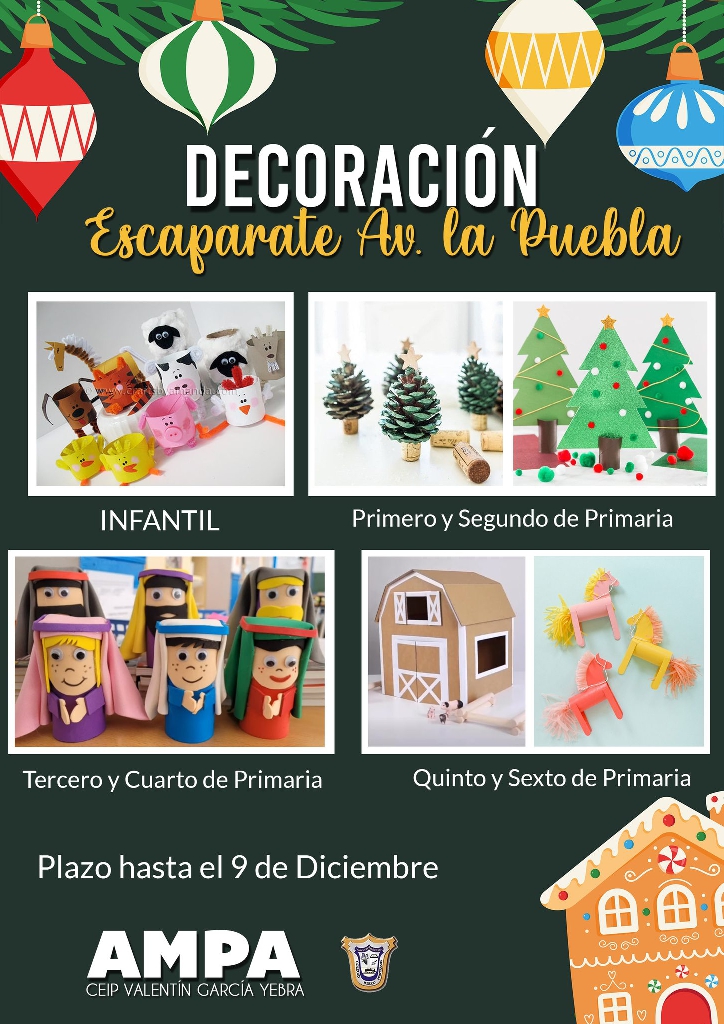 Foto de Decoración escaparate navidad Avenida la Puebla