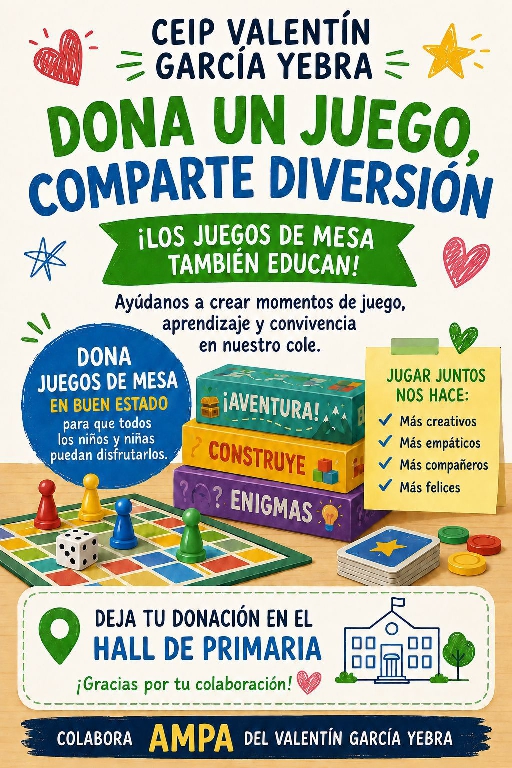 Foto de ¡En el CEIP Valentín García Yebra necesitamos vuestra ayuda!